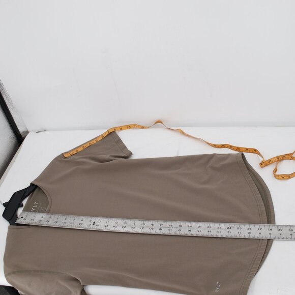 BYLT Shirt Mens Small Drop Cut Short Sleeve Lux Crew Neck Stretch Casual green - Picture 8 of 9